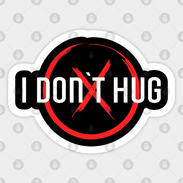 I don`t  hug. Wednesday Addams. Sticker by TigrArt